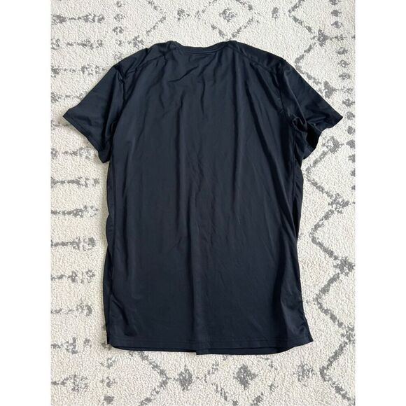 Nike Dri-Fit T-Shirt Mens Large Black Crew Neck Short Sleeve Base Layer Swoosh - Picture 7 of 7